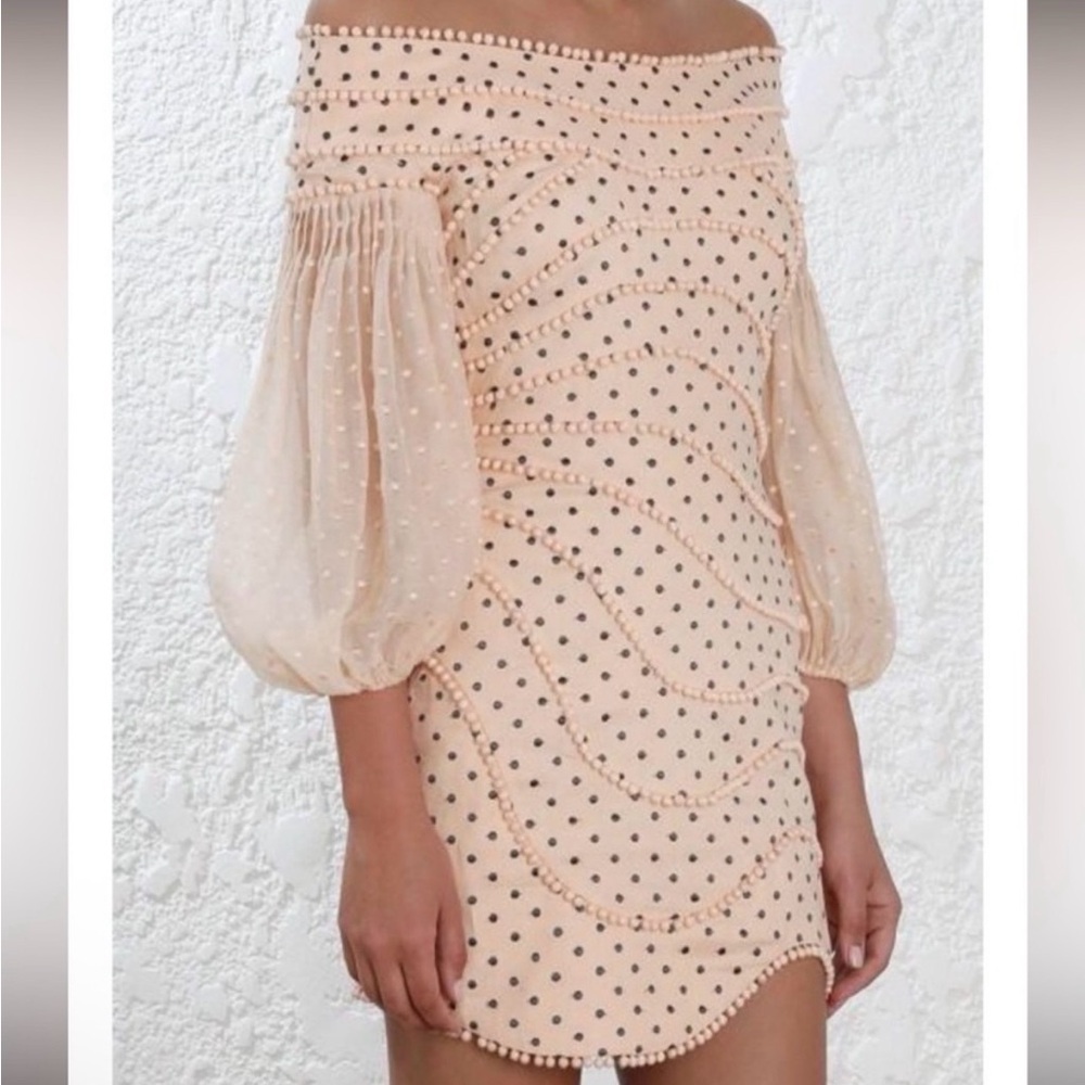 Zimmermann Painted Heart Contour Mini Dress NWT - Picture 4 of 8
